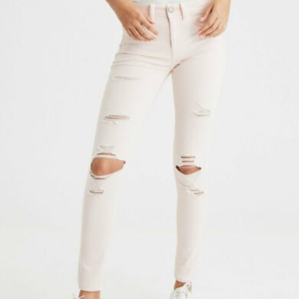 American eagle hi rise blush jegging